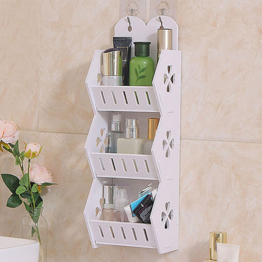 falkbouwsystemen 3-Tier Wall-Mounted Bathroom Storage Organizer