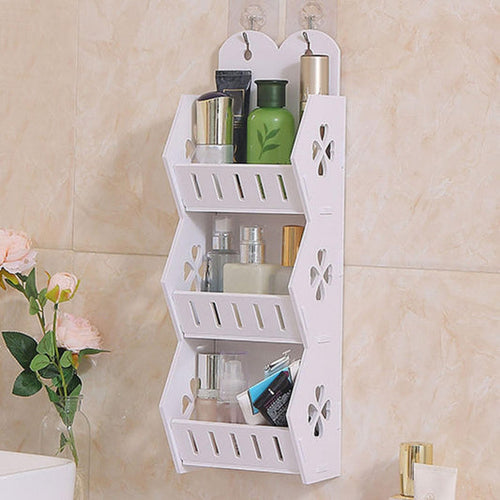falkbouwsystemen 3-Tier Wall-Mounted Bathroom Storage Organizer