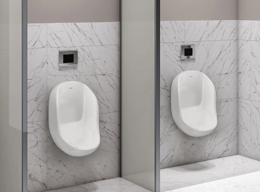 falkbouwsystemen Wall-Mounted Bathroom Urinal Set